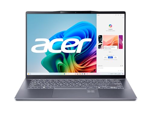 Acer Swift 14 AI Copilot+ PC | 14.5" 2.5K 120Hz Display | Unlock AI Experiences | Snapdragon X Plus 10-Core Processor | 16GB LPDDR5X | 1TB Gen 4 SSD | Wi-Fi 7 | Windows 11 Home | SF14-11-X128