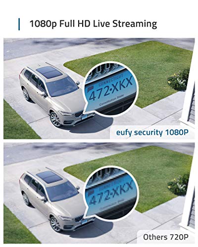 eufy Security eufyCam 2C 4-Cam Kit, Wireless Home Security System, 180-Day Battery Life, HomeKit Compatible, 1080p HD, IP67 Weatherproof, Night Vision, No Monthly Fee