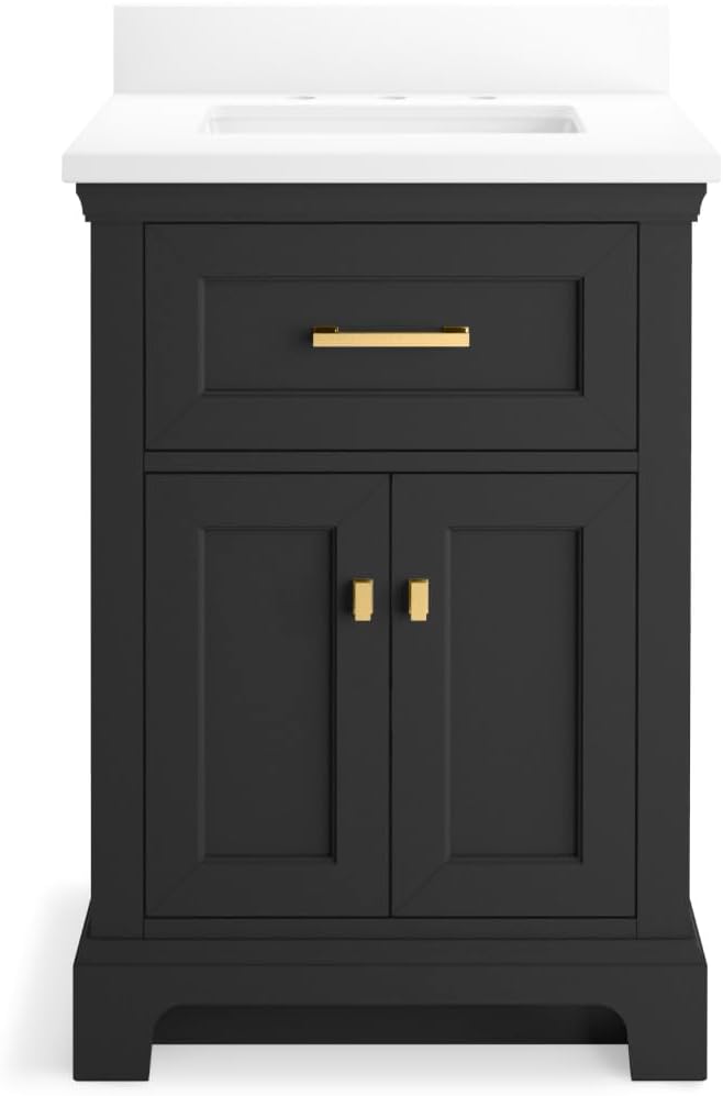KOHLER Charlemont 24 in. Bathroom Vanity Cabinet with Sink and Quartz Top