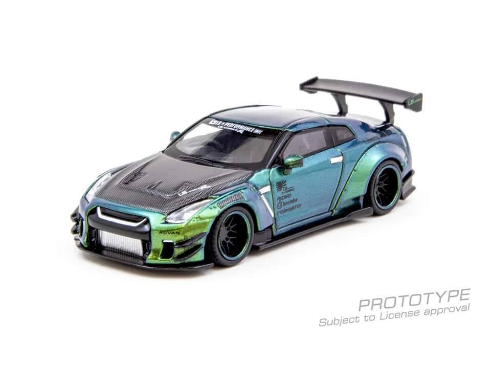 Nissan Skyline GT-R Type 2 Rear Wing Version 3 Tarmac Works Liberty Walk lb Works 1:64 Diecast Model - True Scale Miniatures MGT