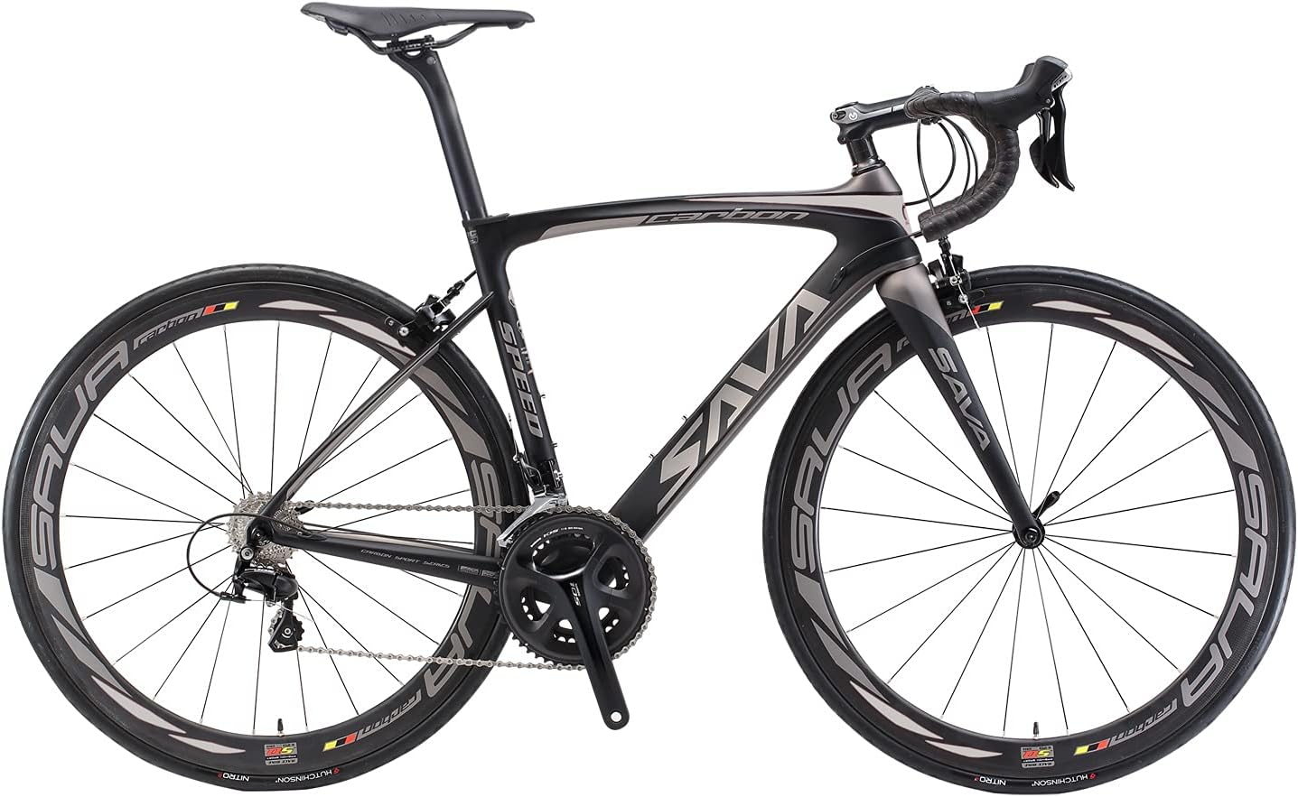 Carbon Road Bike, SAVADECK HERD6.0 T800 Carbon Fiber Frame 700C Road Bicycle with Shimano 105 22 Speed Groupset Ultra-Light Carbon Wheelset Seatpost Fork Bicycle