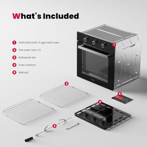 GASLAND 24 Inch Gas Wall Oven