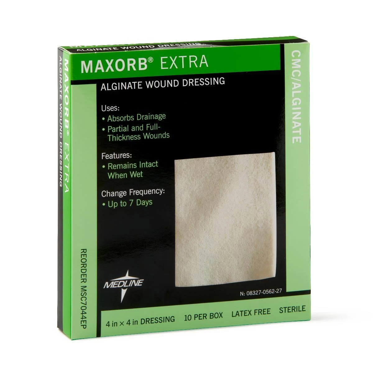 Maxorb Extra CMC / Alginate Dressings, 4x22 x 8x22 (Case of 50)