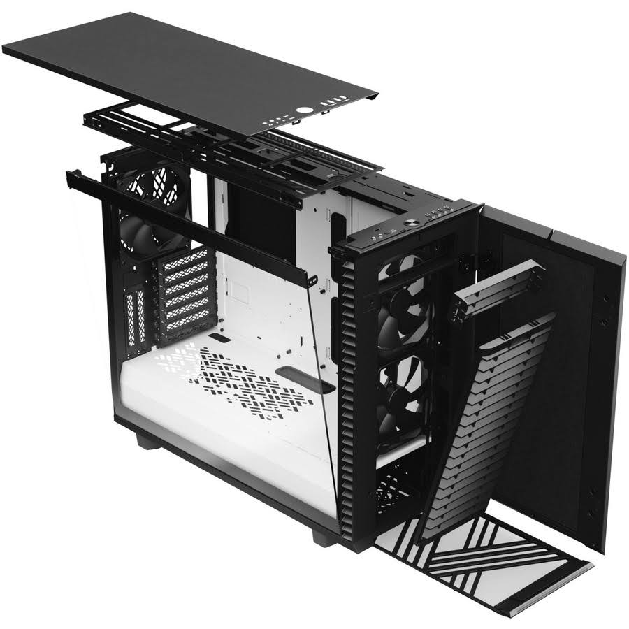 Fractal Design Define 7 Black White TG Clear Mid-Tower Computer Case