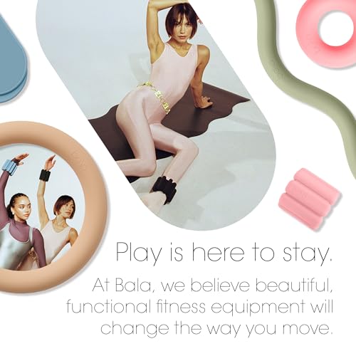 Bala Yoga Mat for Home Gym - Non Slip Exercise Mat for Home Workout, Stretching, Pilates, Aerobics & Floor & Fitness Work Out - Indoor Exercising Mat