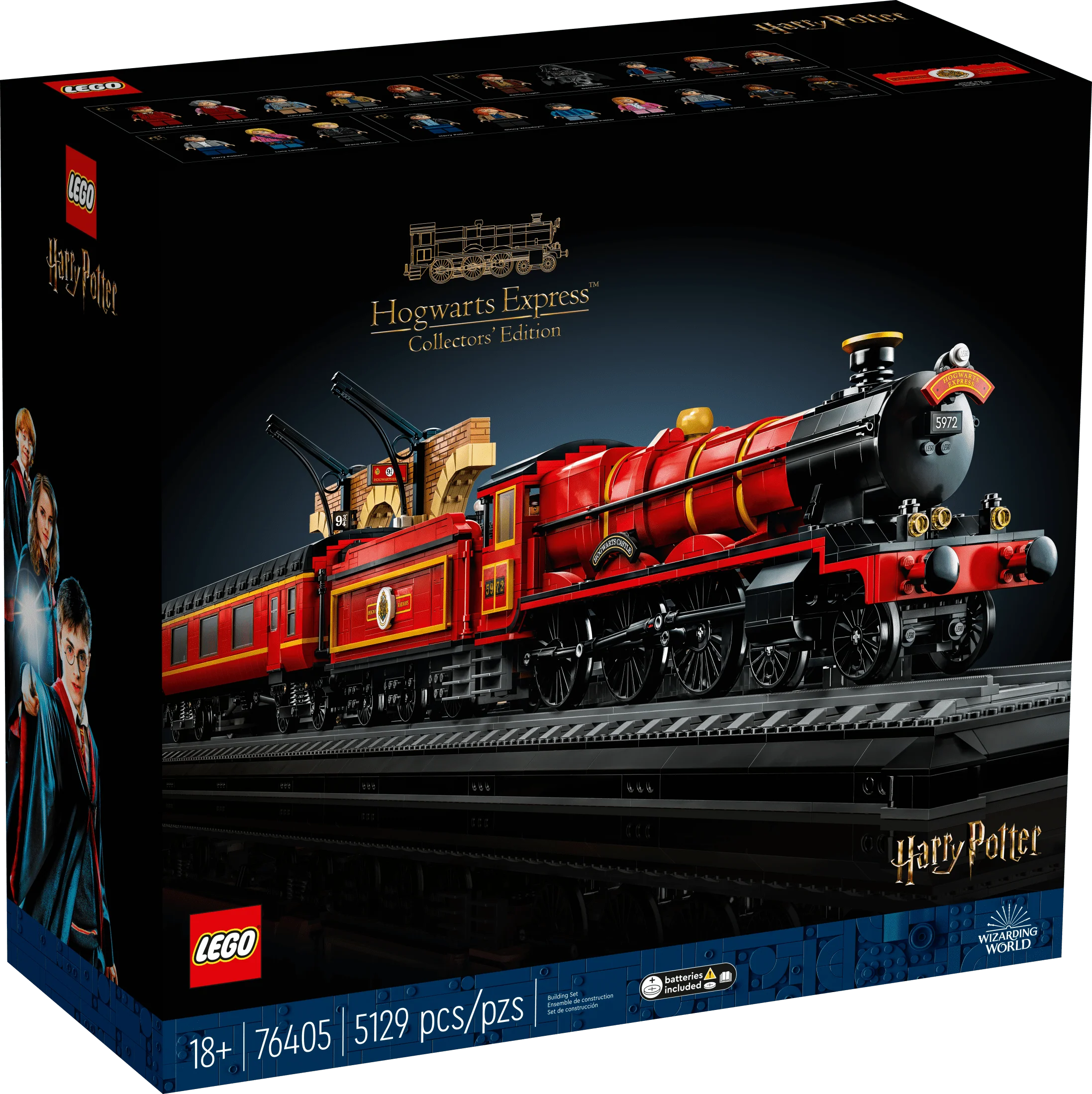LEGO Harry Potter Hogwarts Express – Collectors' Edition 76405, Iconic Replica Model Steam Train from the Films, Collectible Memorabilia Set for Adults