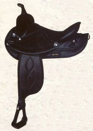Big Horn Synthetic Suede Trail Saddle 12in Brown