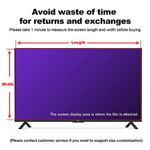 43-65 Inch Monitor TV Screen Protector Anti-Glare Anti-Scratch Anti Blue Light Protector Film for TCL/Samsung/Toshiba/Sony/LG/Hisense,Ps Accessories