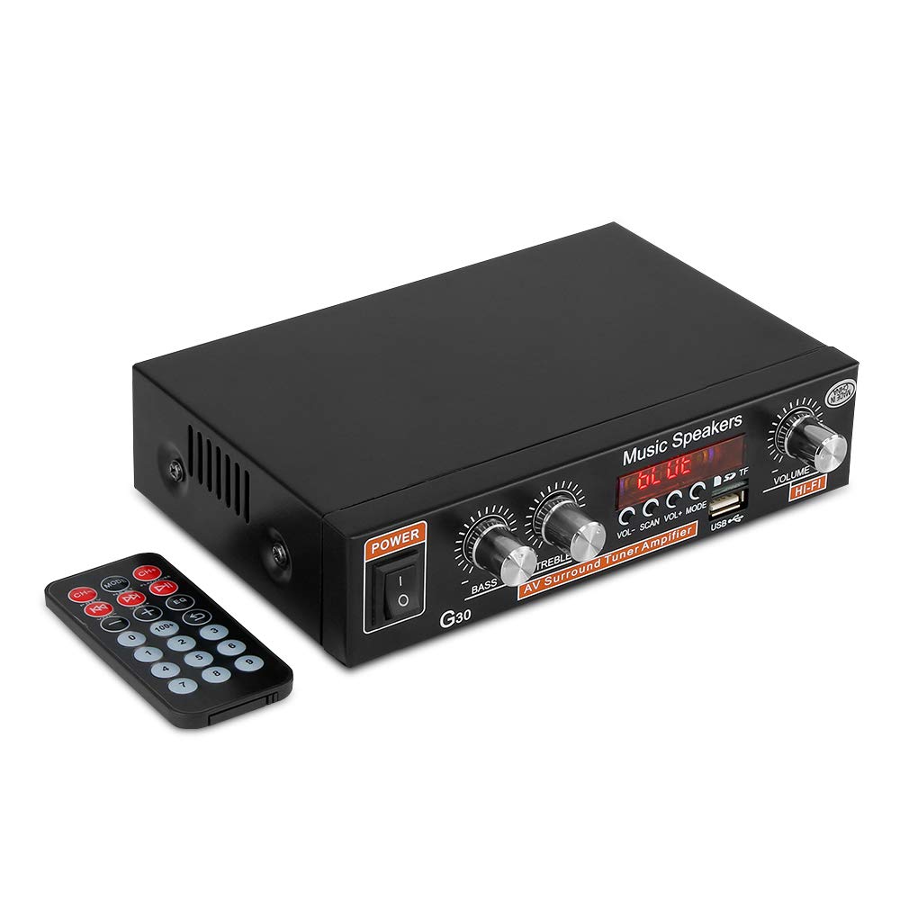 Amplifier Home Audio,Bluetooth Stereo receivers ARCHEER 2 x 45W Mini Hi-Fi Amplifier Dual Channel Mixer Sound Stereo with Bass and Treble Control for Home Theater PA Car Tablet PC, Studio Use Pack of 2