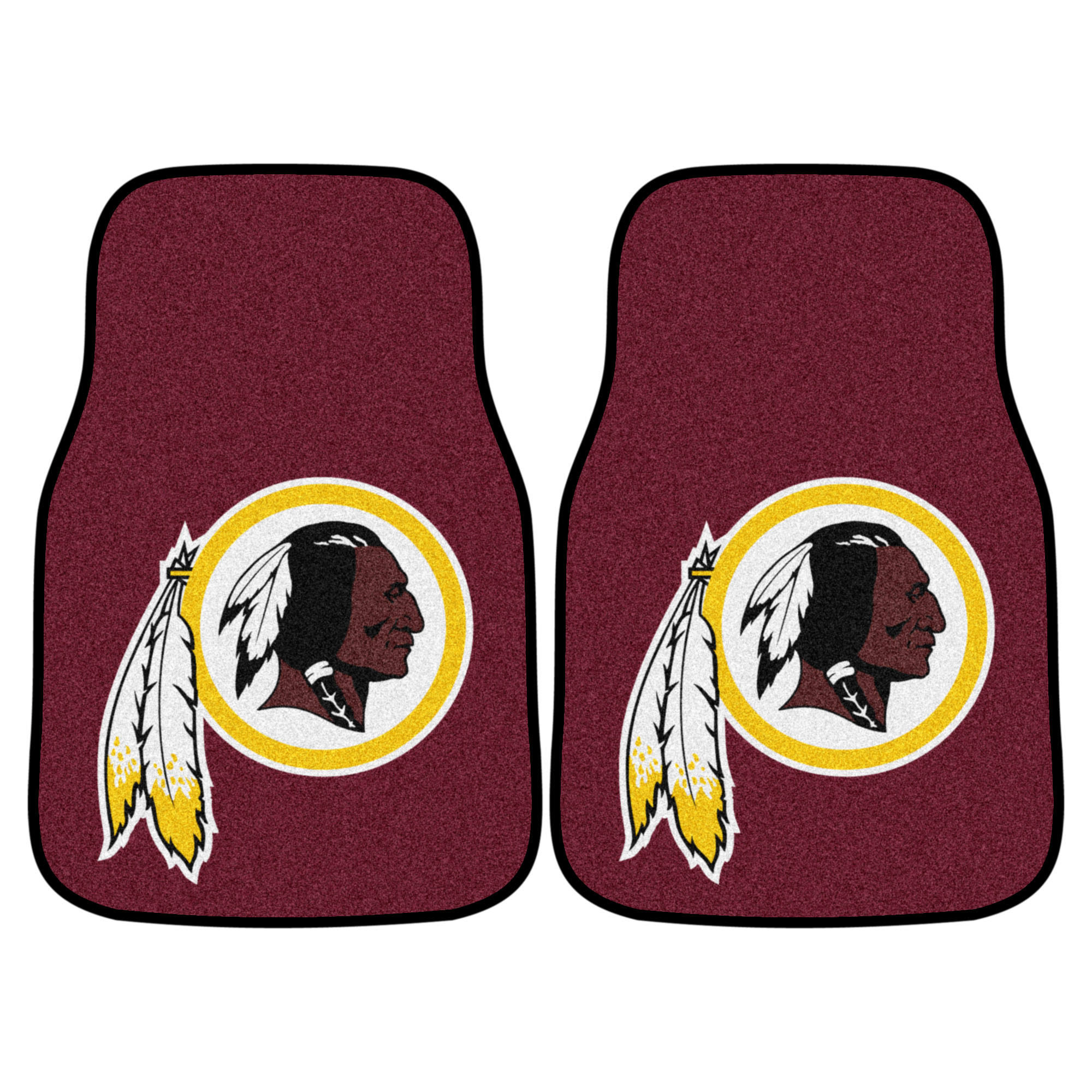 CC Sports Decor NFL Washington Redskins 2-pc Set of Front Carpet Car Mats, Universal Size 10635284