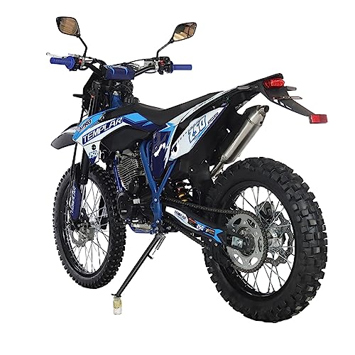 X-PRO Templar Dirt Bike with 5-Speed Manual Transmission 21"/18" Wheels | 250cc, All Lights, Electric/Kick Start, Zongshen Brand Engine