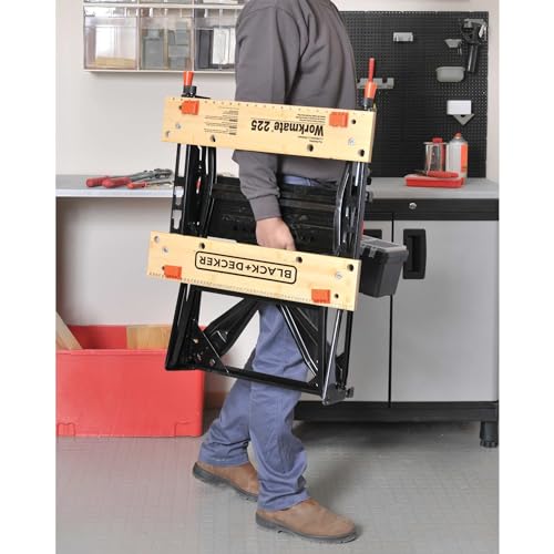 BLACK+DECKER Portable Work Bench and Vise (WM225-A)