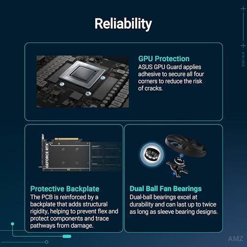 ASUS Dual GeForce RTX™ 5060 Ti 16GB GDDR7 OC Edition (PCIe 5.0, 16GB GDDR7, DLSS 4, HDMI 2.1b, DisplayPort 2.1b, 2.5-Slot Design, Axial-tech Fan Design, 0dB Technology, and More)