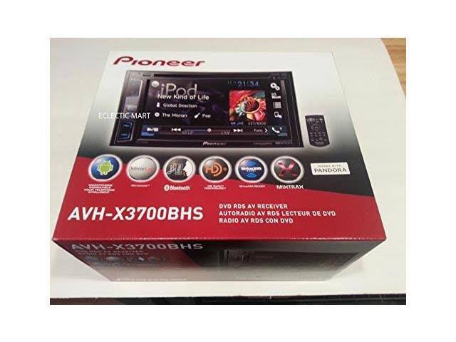 Pioneer AVH X3700BHS In-dash DVD Receiver - 6.2x22 Touch Display
