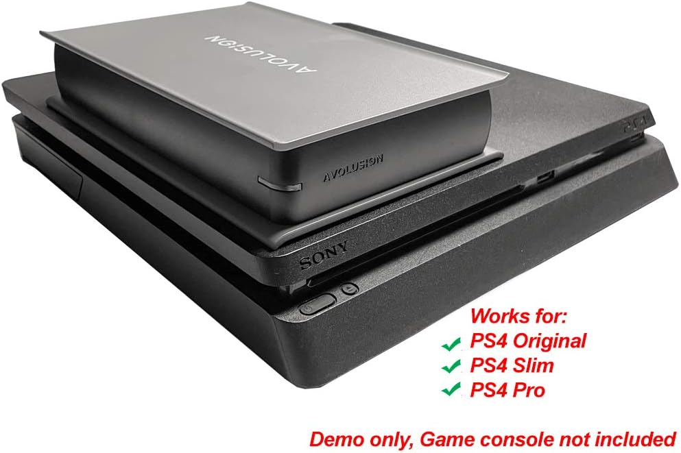 Avolusion PRO-5X Series 8TB USB 3.0 External Gaming Hard Drive Works for PS4 Original, Slim & Pro (Grey)