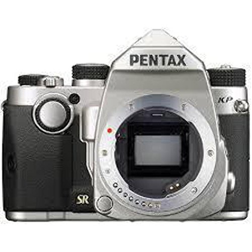 Pentax KP Silver Body 24.32 Ultra-Compact Weatherproof DSLR with 3" LCD, (Silver)