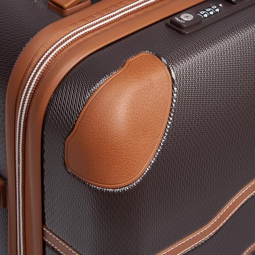 DELSEY PARIS Chatelet Air 2.0 Hardside Luggage with Spinner Wheels, Angora, Checked-Large 28 Inch