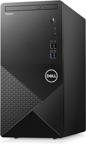 DELL Vostro 3910 Tower Business Desktop Computer | 12th Gen Intel Core i3-12100 Processor | 16GB RAM | 256GB SSD + 1TB HDD | WiFi 6 | DVD-RW | HDMI | Display Port(Support 4K) | Windows 11 Pro