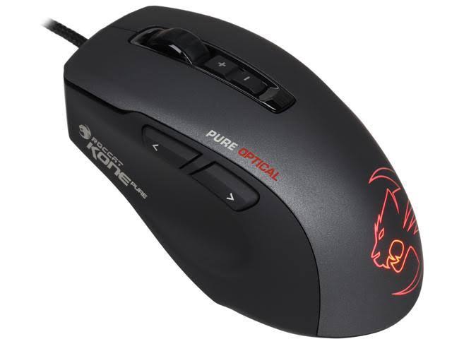 Recertified - Roccat Kone Pure Optical ROC-11-710 Black 7 Buttons USB Wired Optical 4000 dpi Gaming Mouse