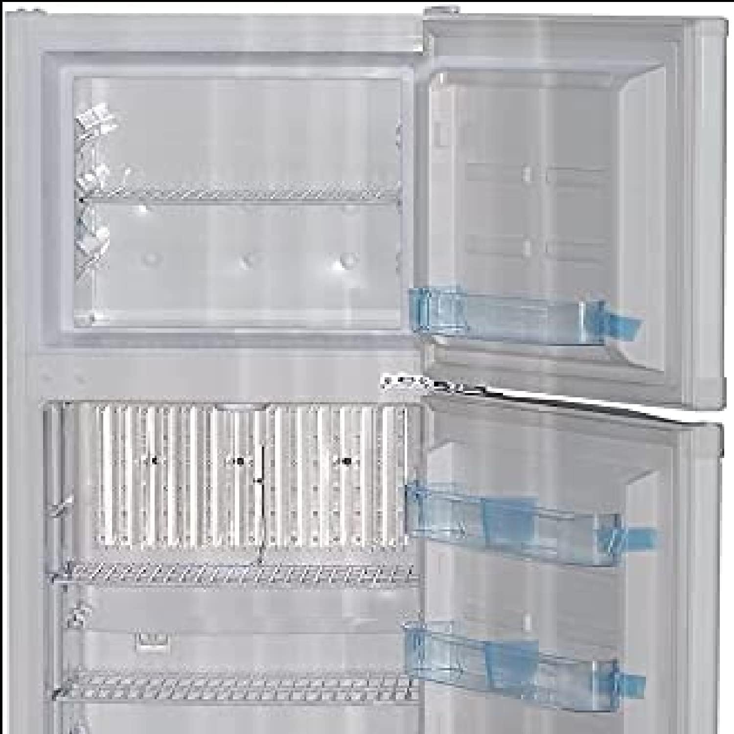 Smad Propane Refrigerator with Freezer Electric LPG 2 way Refrigerator No Noise Large Capacity 6.1 cu.ft, White