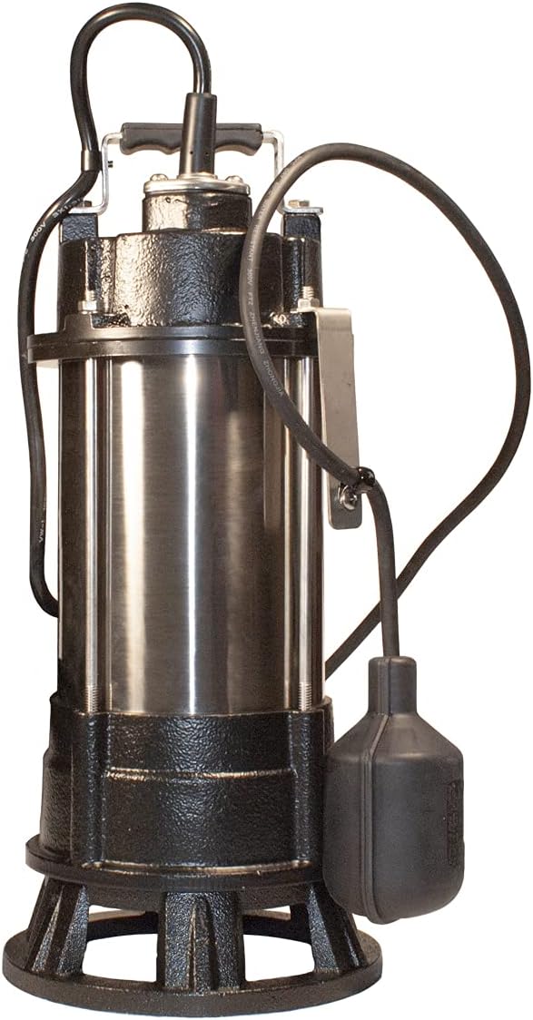 BURCAM 400416T 3/4HP Stainless Steel Sewage Grinder Pump