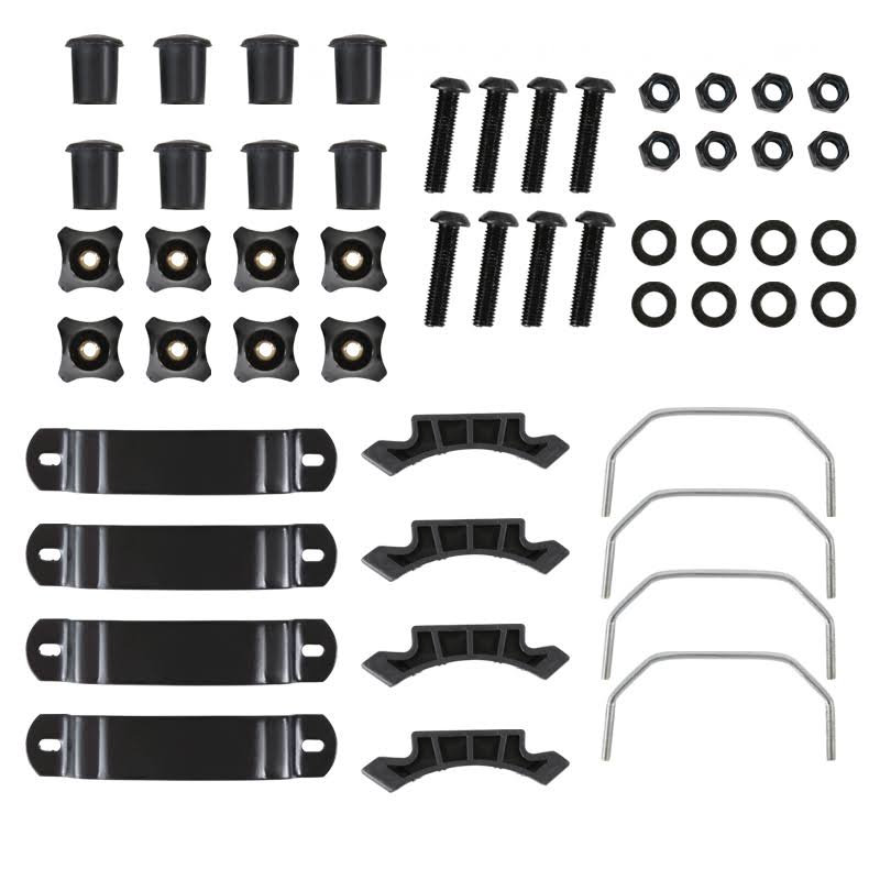 Spec D Tuning RRBK-EXT005BK 43 - 64 in. Cargo Extendable Basket Universal Roof Rack - Black