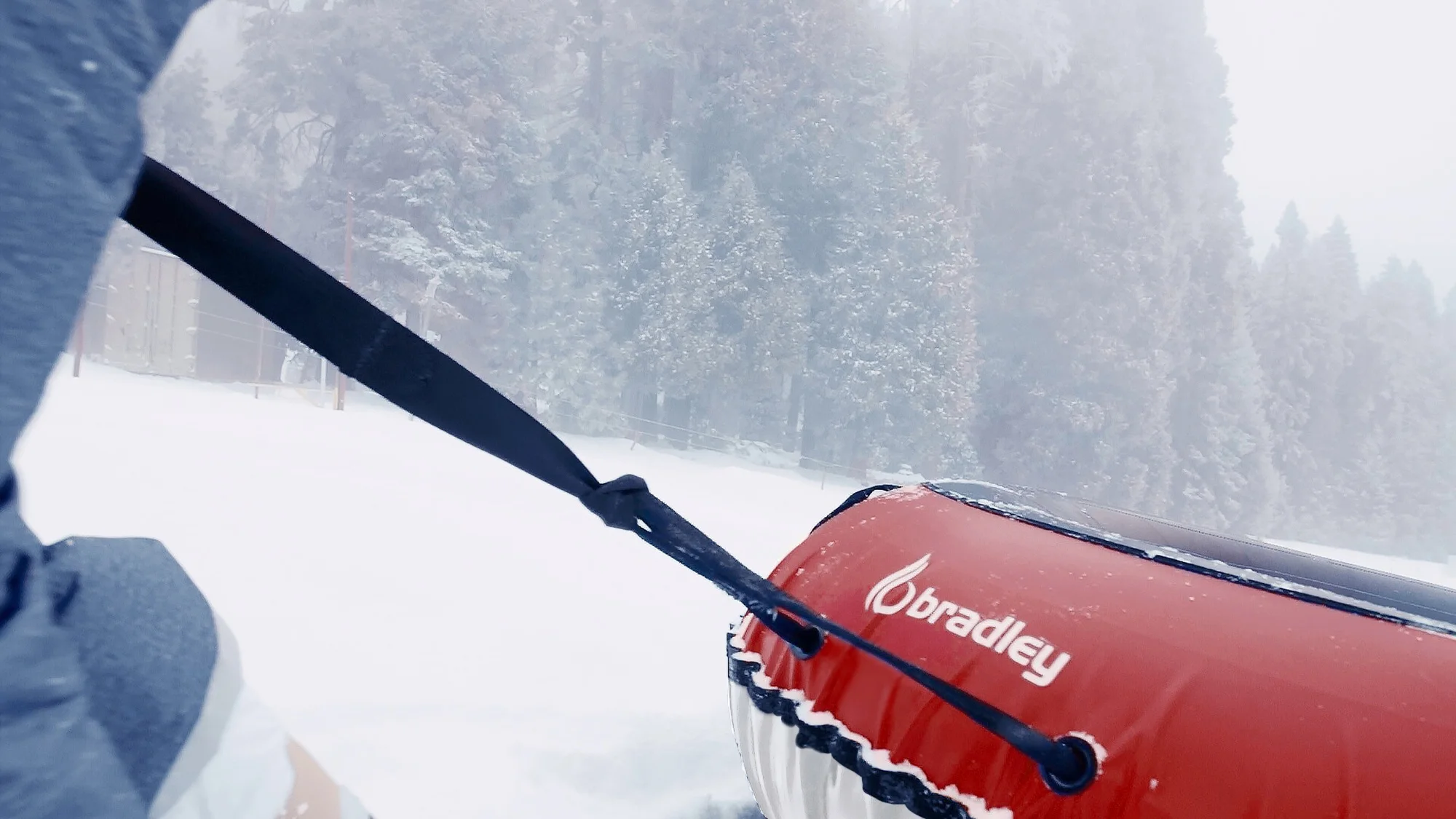 Bradley Deluxe Snow Tube | 60" Heavy Duty Red Cover | Sledding Tubes Made in USA