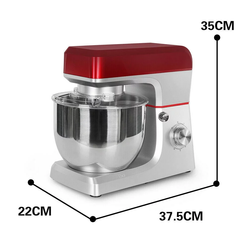 MIDUO 1.2KW Electric 6 Speed Stand Mixer 7L Dough Egg Cake Food Mixer for Kitchen