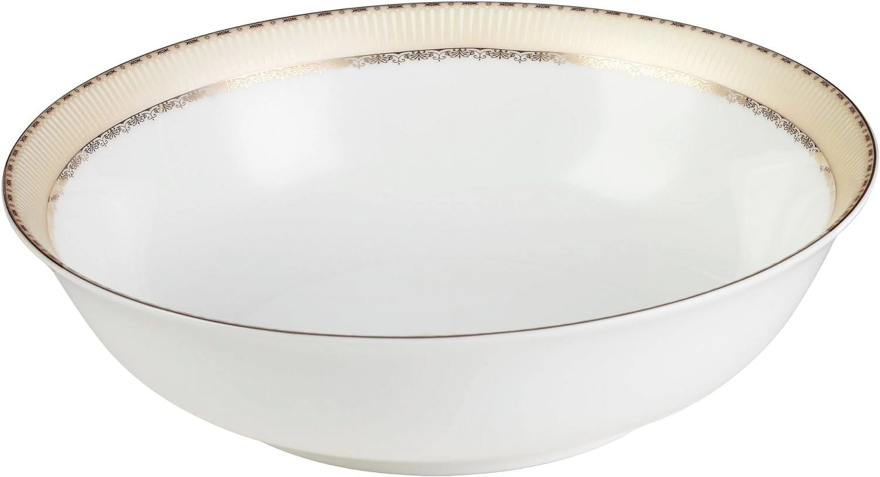 57 Piece China Service For 8 Margaret Dinnerware Sets, Gold