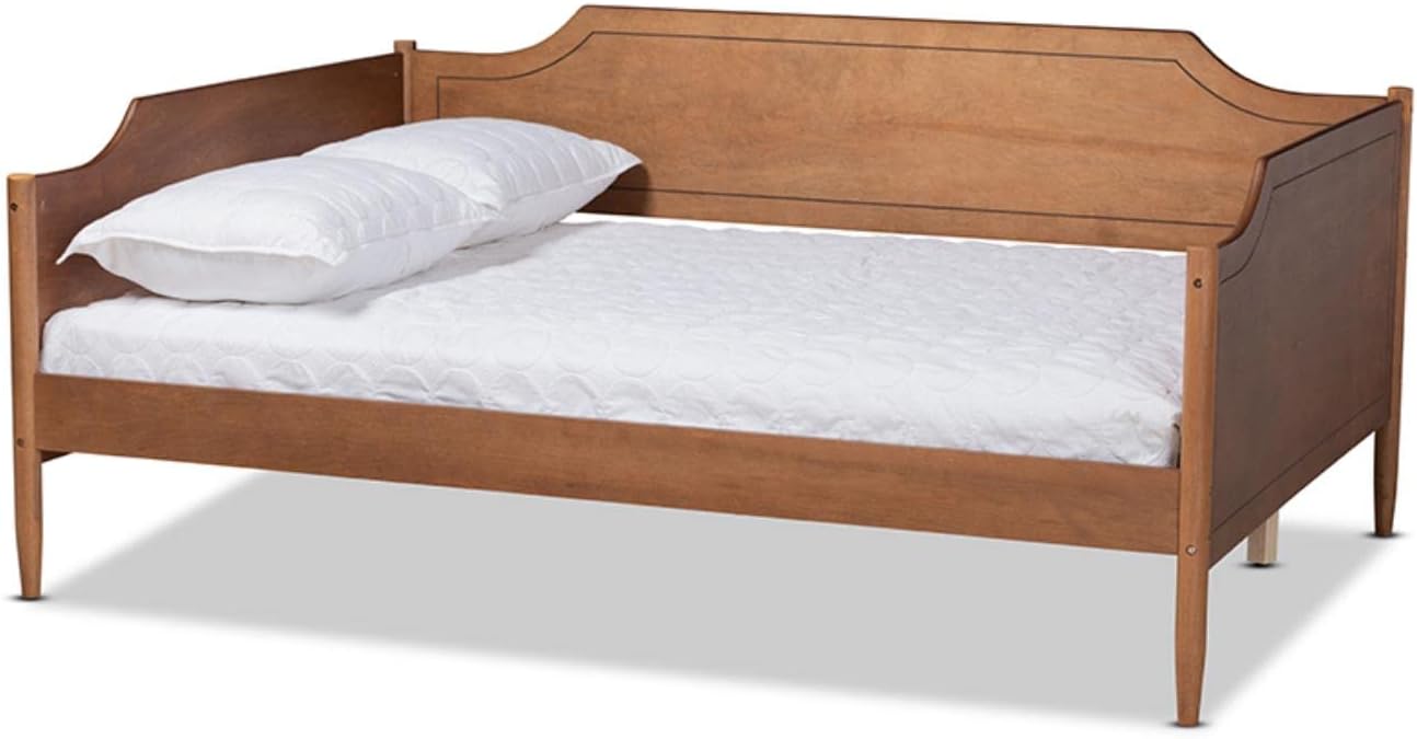 Baxton Studio Alya Walnut Brown Finished Wood Full Size Daybed