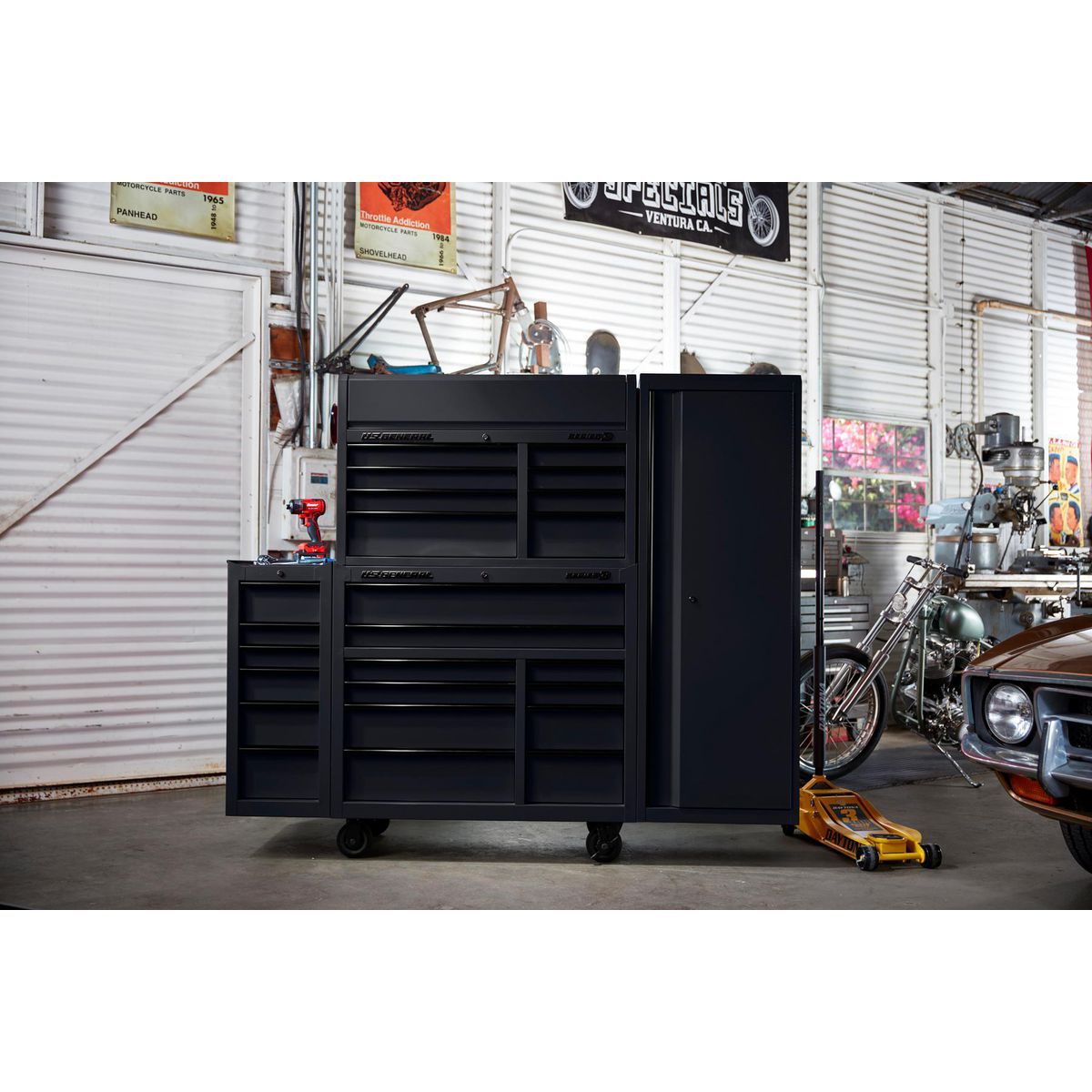 U.S. GENERAL 42 in. x 22 in. Top Chest, Series 3, Black