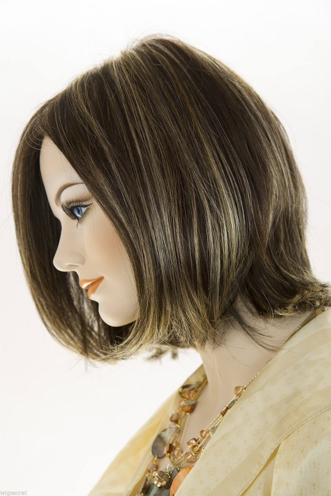Alia by Alia Medium Lace Front Mono Jon Renau Straight Blonde Brunette Red Wigs - Light Gold Brown Medium Gold B...