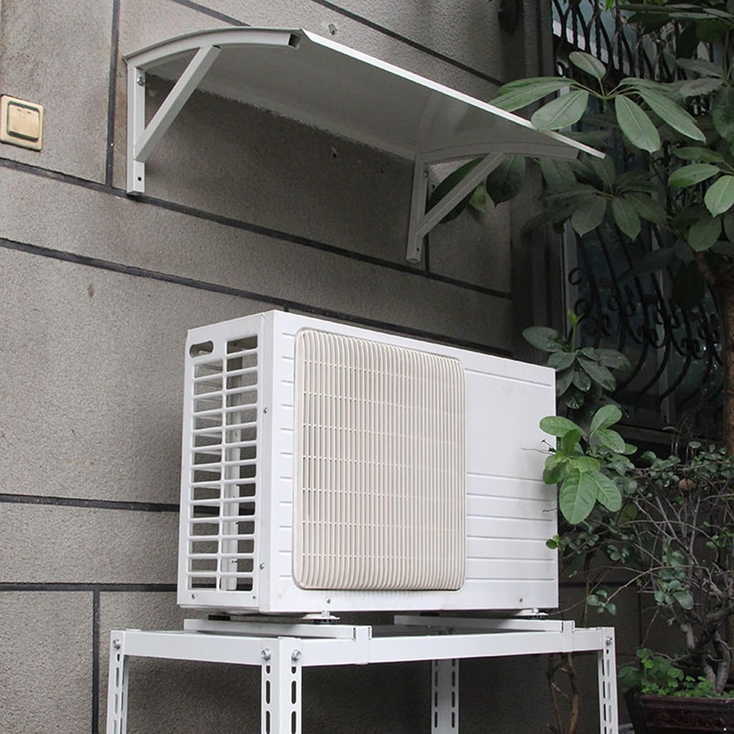 Air Conditioner Cover Outdoor AC Units Protection, Window Patio Awning Canopy UV Rain Snow Protection Sheet, Air Conditioning Sun Shade, Heat Pump Unit Cover
