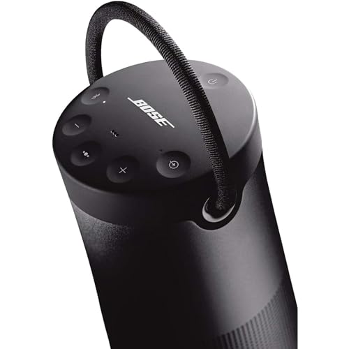 Bose SoundLink Revolve+ (Series II) Bluetooth Speaker, Portable Speaker with Microphone, Wireless and Water Resistant with 360 Degree Sound, Long Lasting Battery and Handle, Black