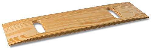 DMI Transfer and Slide Board, FSA Eligible, Made of Heavy-Duty Wood for Patient, Senior and Handicap Move Assist and Slide Transfers, Holds up to 440 Pounds,2 Cut Out Handles, 30 x 8 x 1 (Pack of 10)