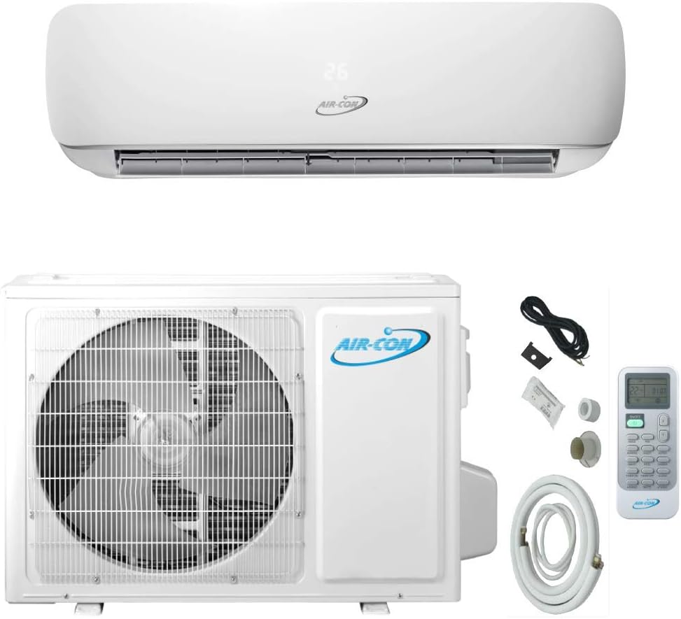 9000 BTU Mini Split Air Conditioner - Ductless AC/Heating System - 3/4 Ton Pre-Charged Inverter Heat Pump - 28 SEER - 15' Lineset & Wiring…