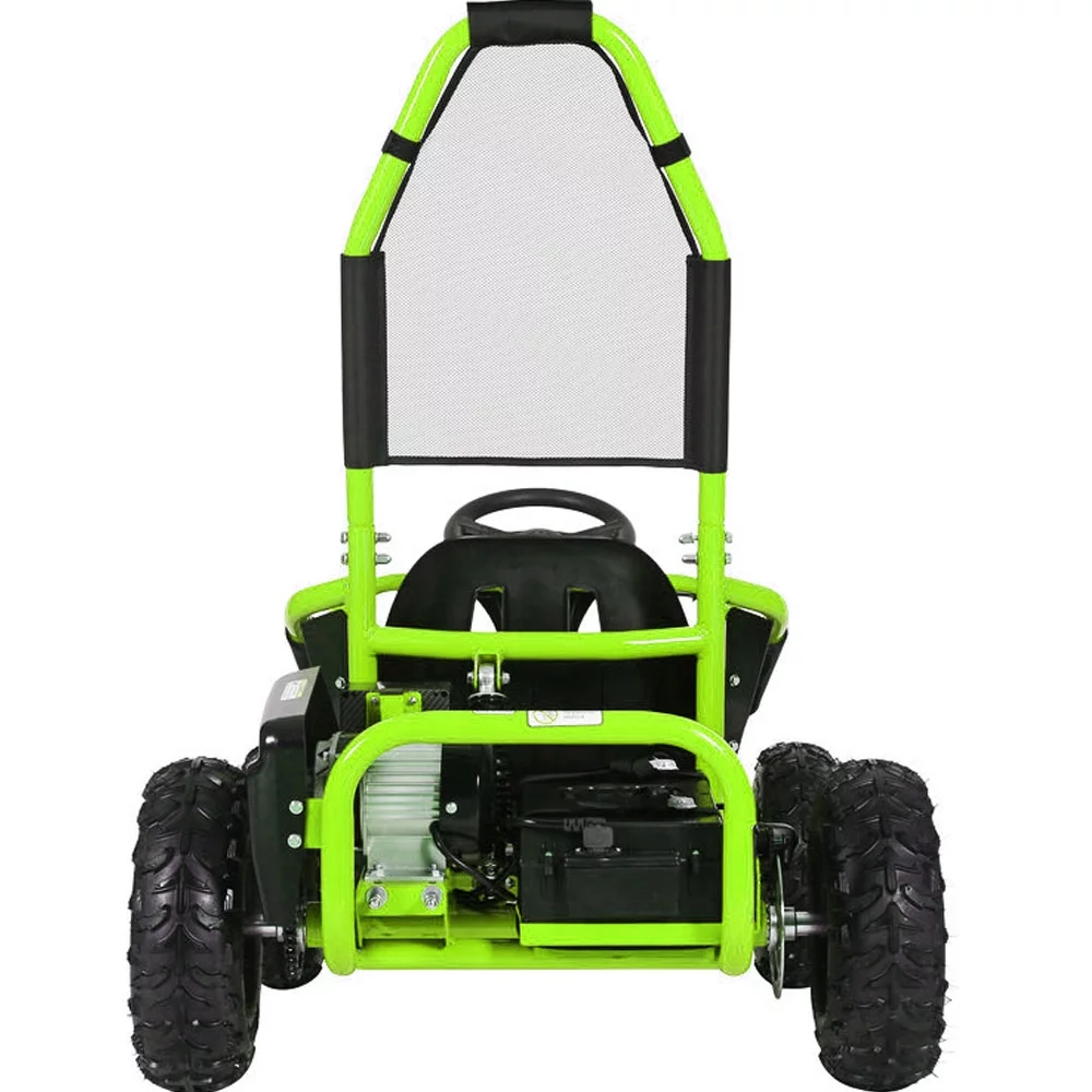 MotoTec Mud Monster Kids Electric 48V 1000w Go Kart Full Suspension, Green