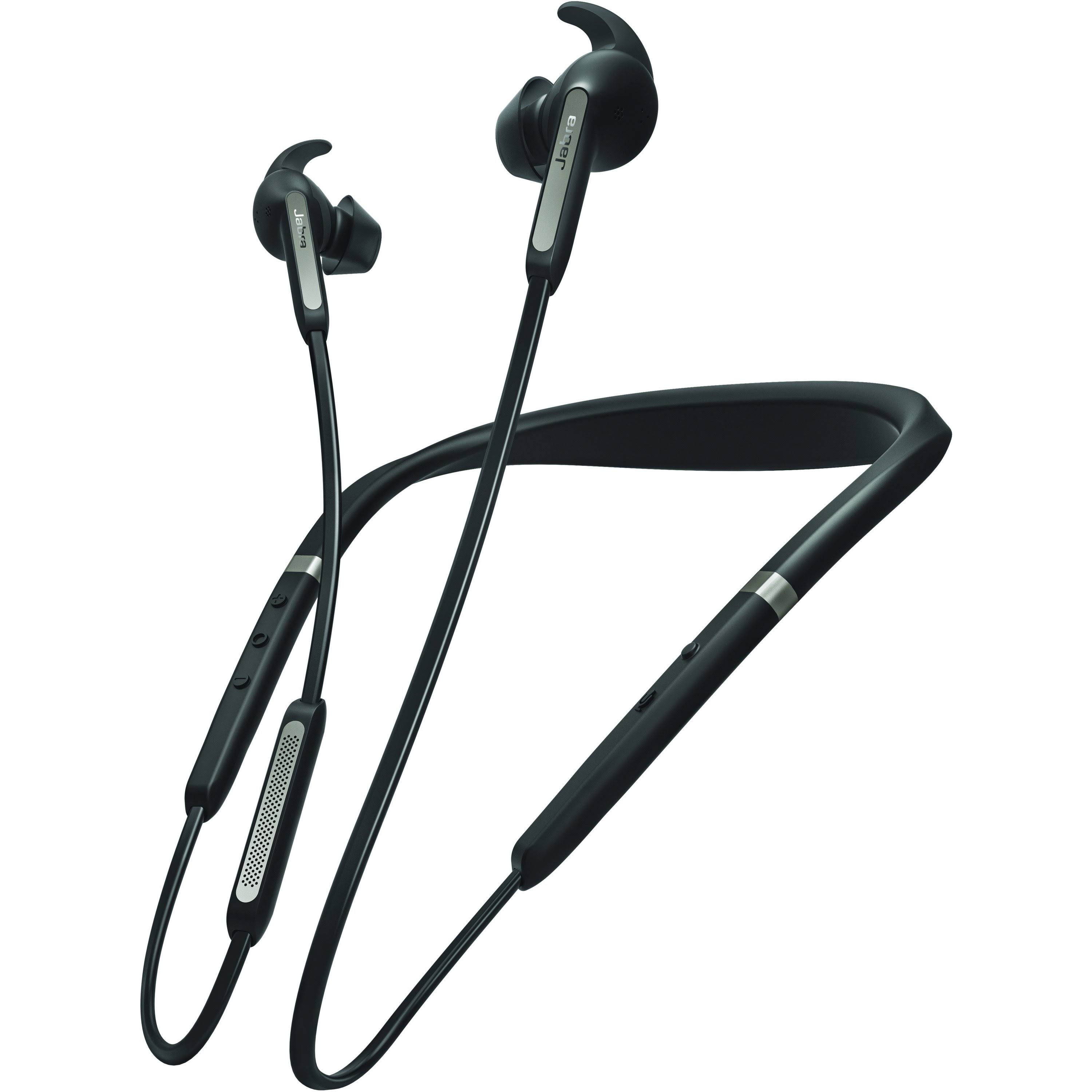 Jabra Elite 65e Bluetooth Wireless In-Ear Earphones with Mic - Noise-Canceling - Titanium Black