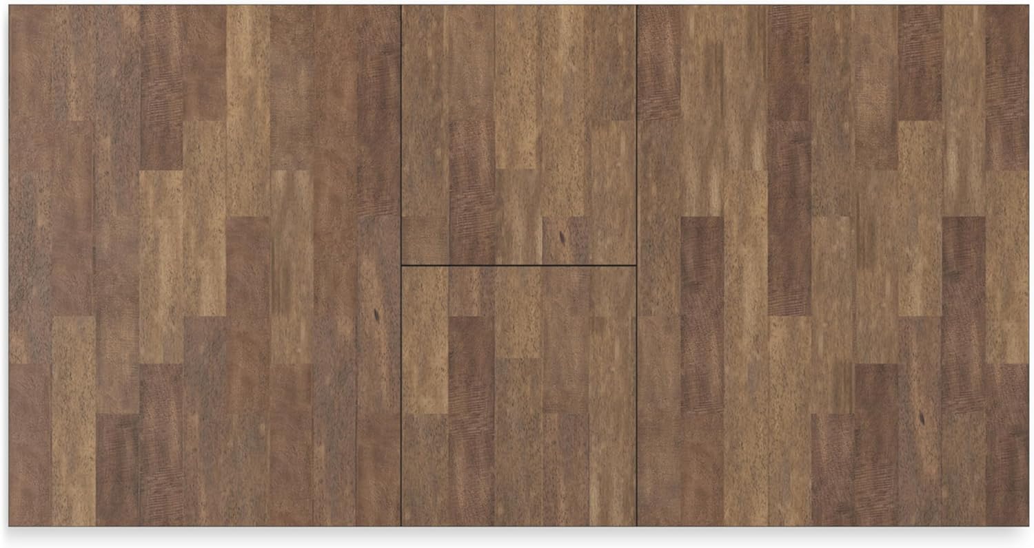 Signature Design by Ashley Wildenauer Dining Extension Table, 78" W x 40" D x 30" H, Black & Dark Brown