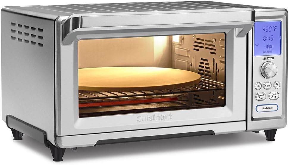 Cuisinart TOB-260N1 Chef's Convection Toaster Oven, 20.87"(L) x 16.93"(W) x 11.42"(H), Stainless Steel