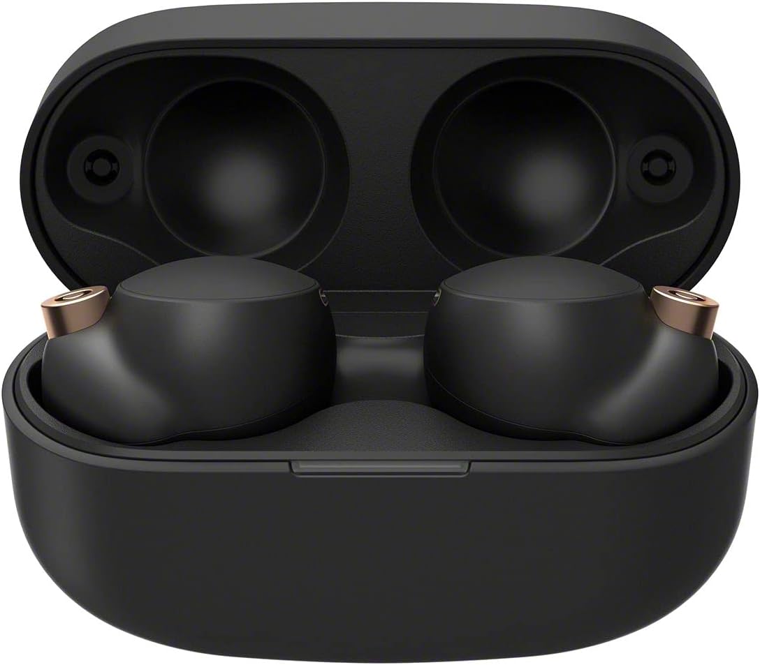 Sony WF-1000XM4 Truly Wireless Noise Cancelling Headphone - Optimised for Alexa and Google Assistant - with Built-in mic for Calls - Bluetooth Connection - Black/Copper