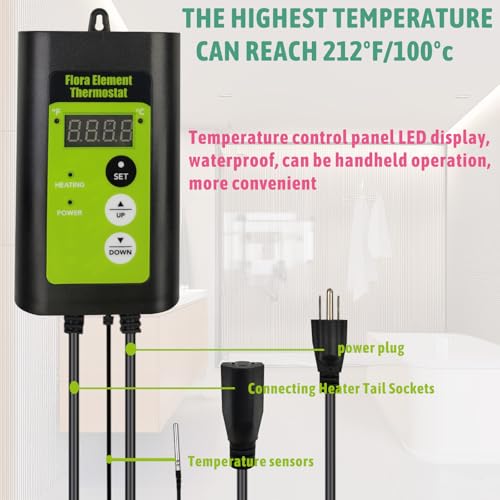 240V 3000W Submersible, Immersion Hot Tub & Swimming Pool Electric Immersion Water Heater, with Thermostat and GFCI for Baptistry, baptismal Pools, Above Ground Pool and Inflatable Pool
