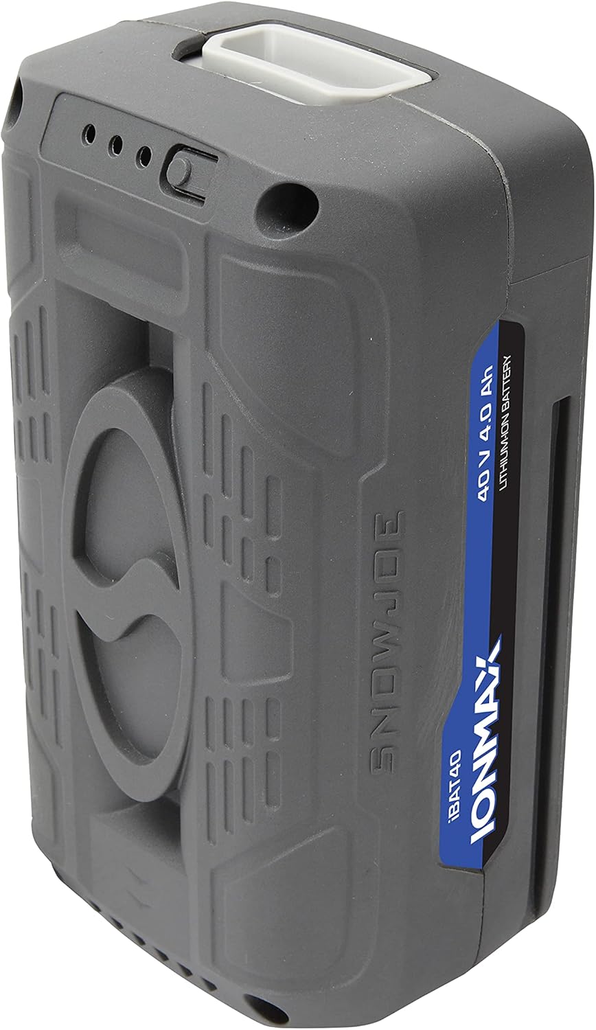 Snow Joe IBAT40-RM EcoSharp Lithium-Ion Battery, 40 Volt, 4.0 Ah, Gray (Certified Refurbished)