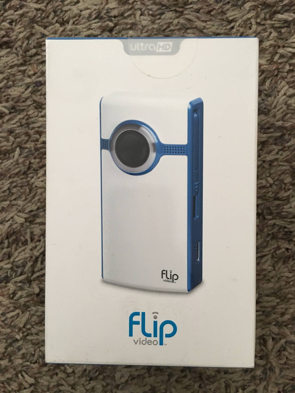 Flip Video UltraHD Video Camera, 4GB, 1 Hour, Blue