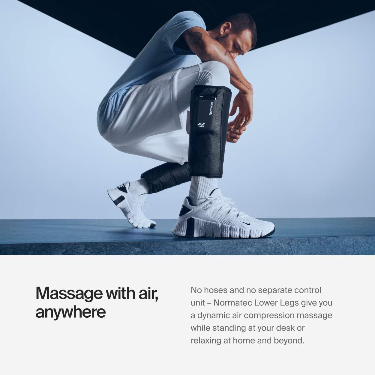 Hyperice Normatec Go Calf - Recovery System with Patented Dynamic Compression Massage Technology - Targeted Relief for Pain and Inflammation - FSA-HSA Approved