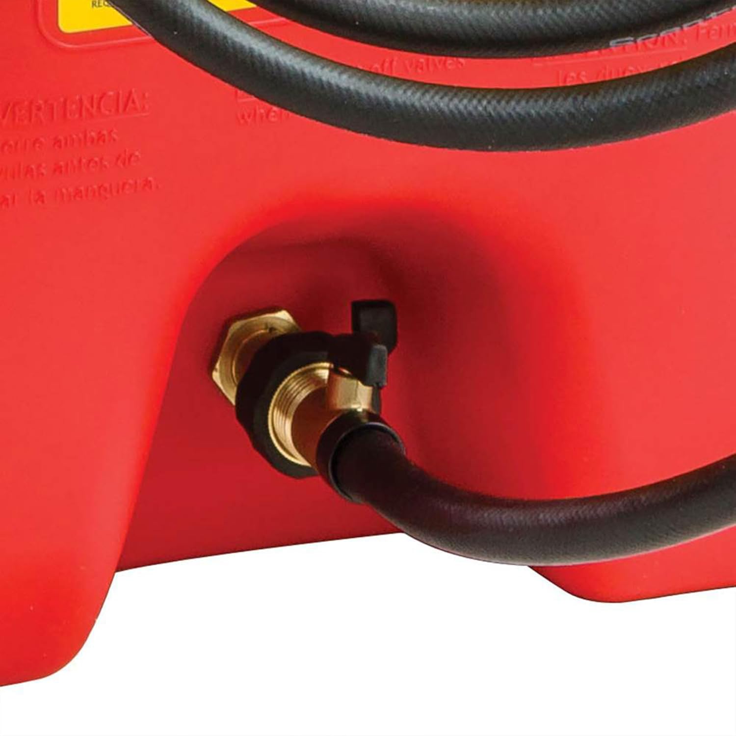 Scepter 14 Gallon Portable On Wheels Gas Fuel Tank Container with LE Fluid Transfer Siphon Pump and 10 Foot Long Hose, 2 Pack, Red