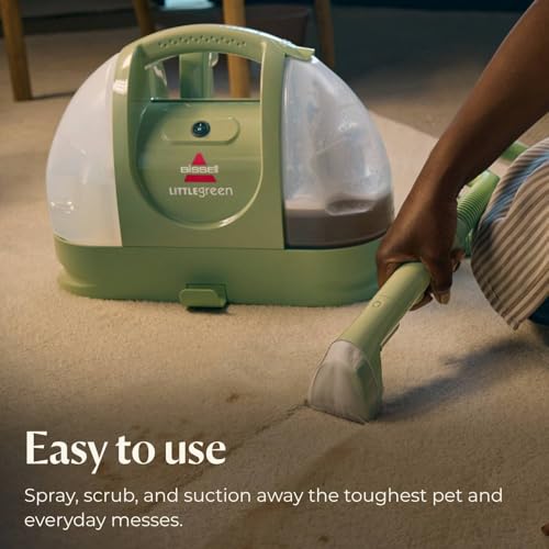 Bissell Little Green Pet Deluxe Portable Carpet Cleaner and Car/Auto Detailer, 3353, Gray/Blue