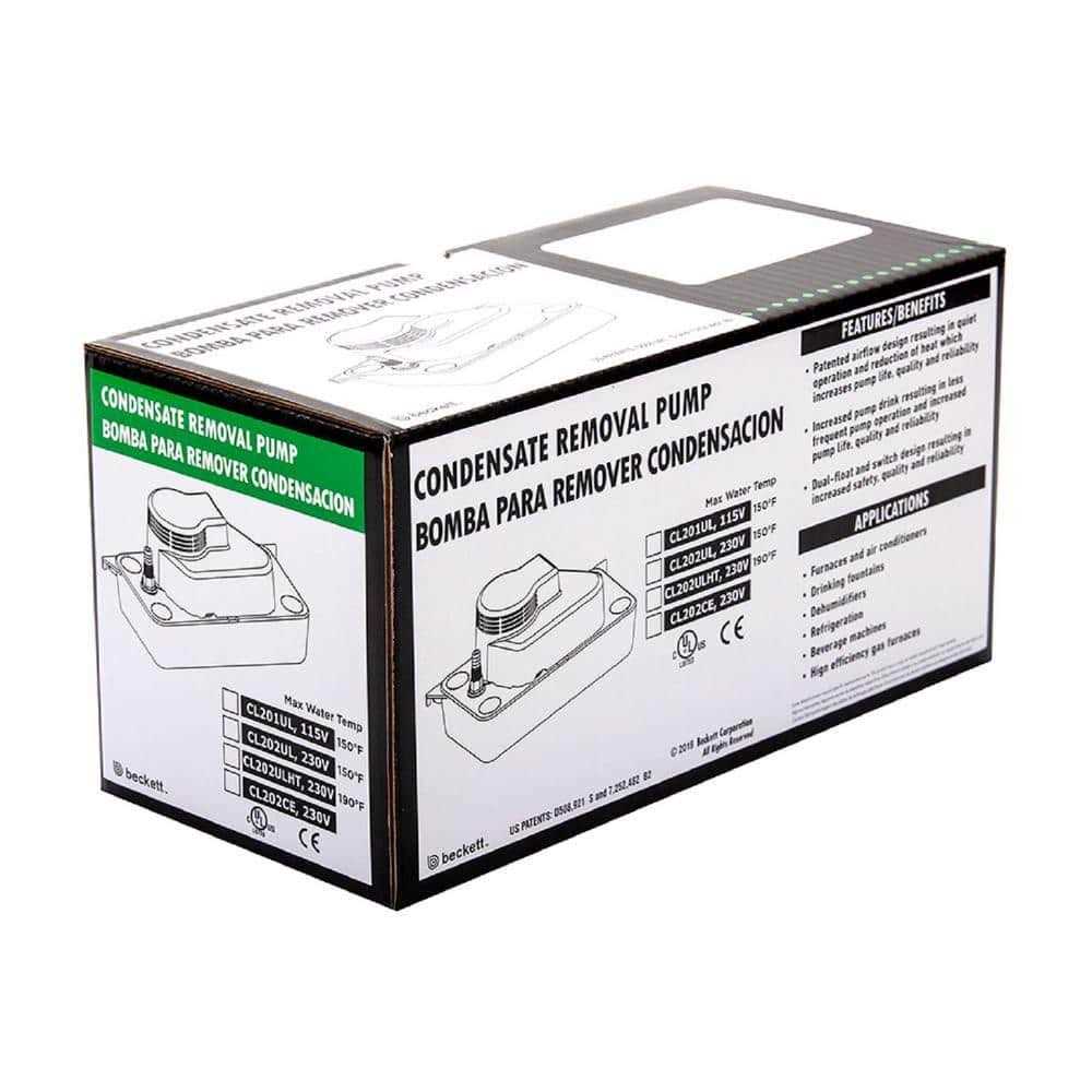 Beckett CL201UL 115Volt Low Profile Automatic Condensate Removal Pump - Shop Hardware Tools Online Store