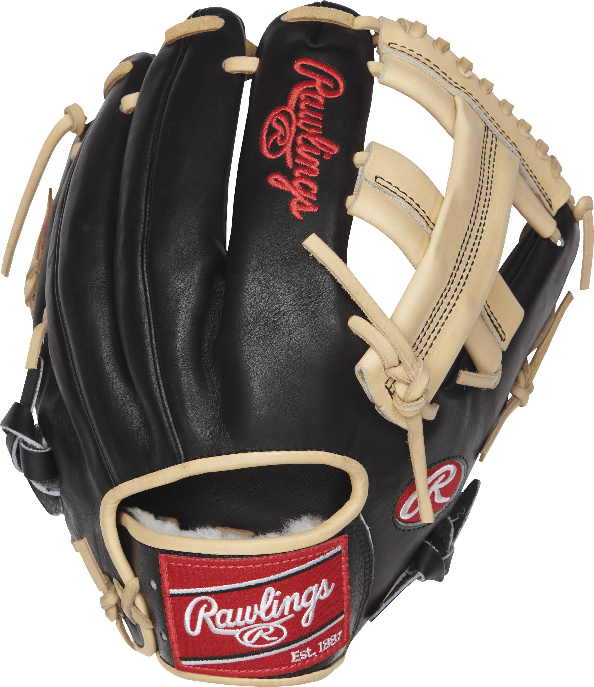 Rawlings Pro Preferred 12 in Infield Glove, Standard, Camel, Single Web, Conventional Back, Adult, Right Handed