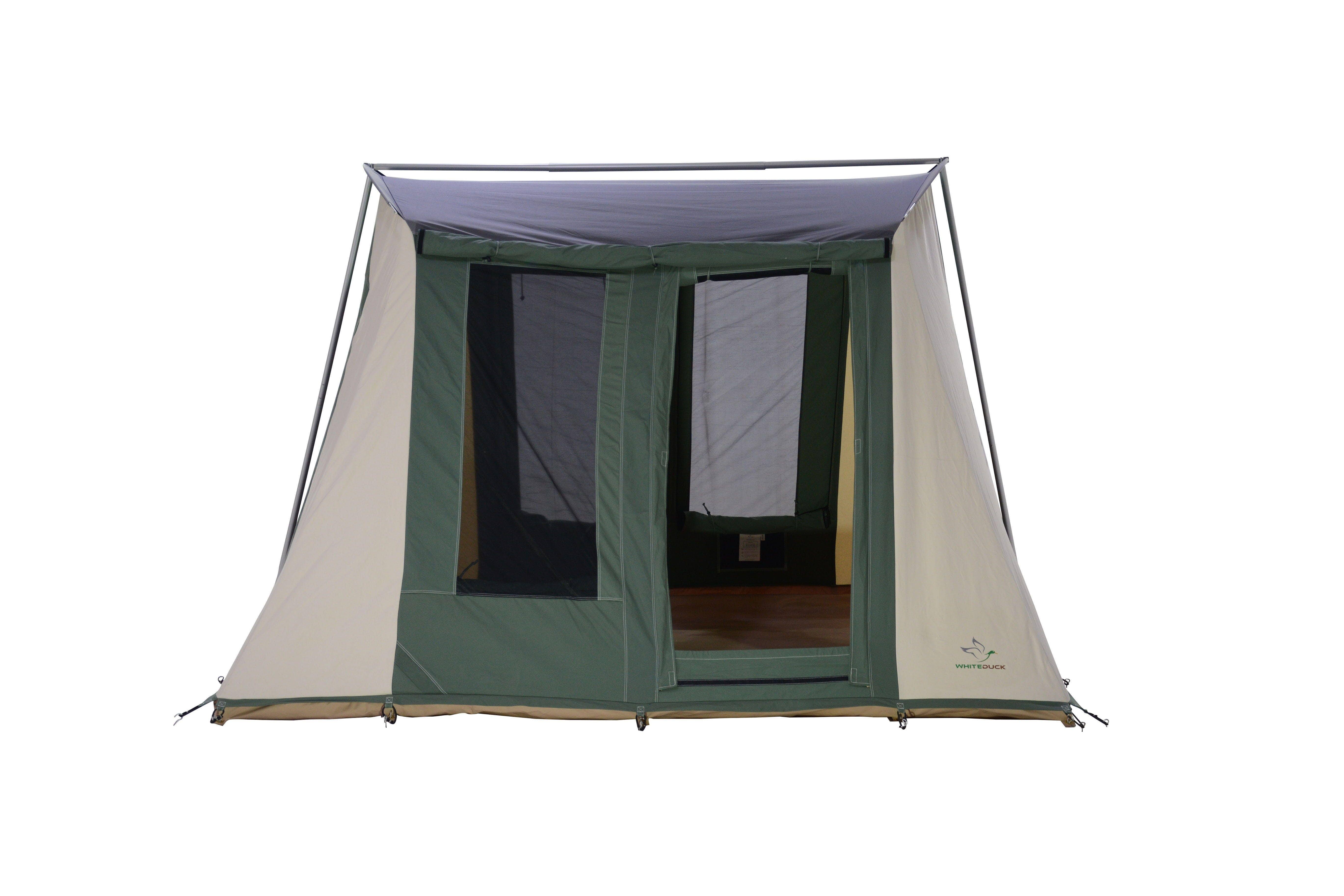 Family Cabin Tents | Cotton Canvas | Basic 10x10 | Camping u0026 Glamping Brown